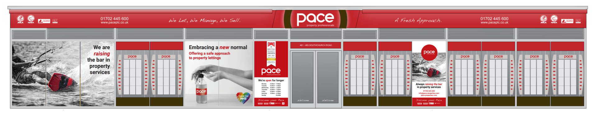 lettings agency southend shop front